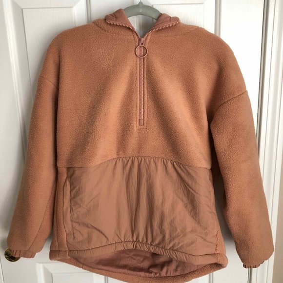 Blush color Sherpa Jacket from Fabletics, Size XS - Picture 1 of 6